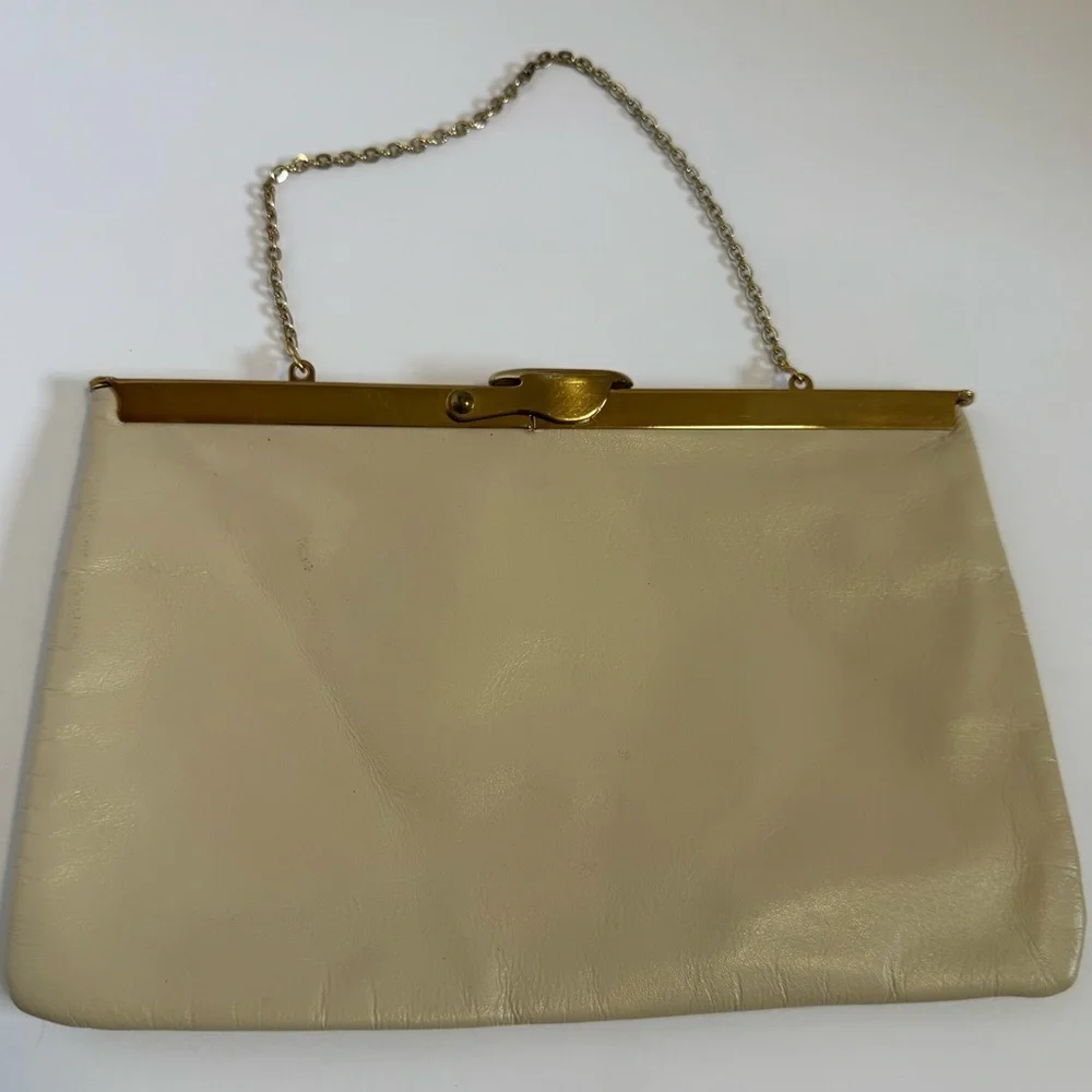 Etra 1960's Light Beige clutch VINTAGE